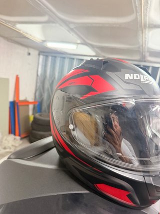 Capacete Nolan N60-5 Preto e Vermelho