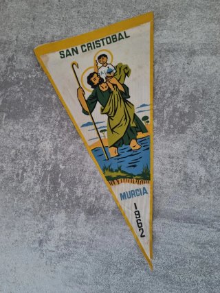 Banderín San Cristóbal Murcia 1962