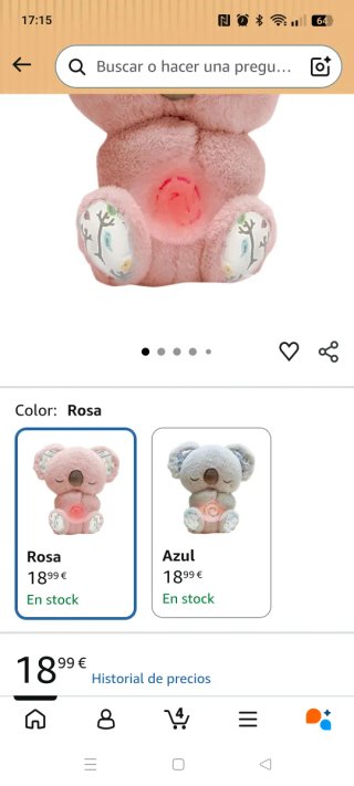 Peluche Koala Relajante Rosa
