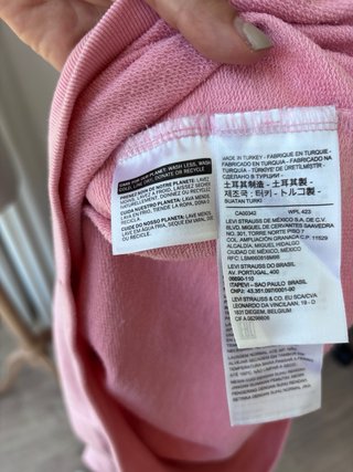 Sudadera Levi's Rosa un poco oversize