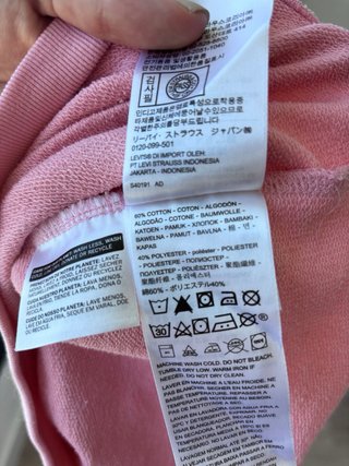 Sudadera Levi's Rosa un poco oversize