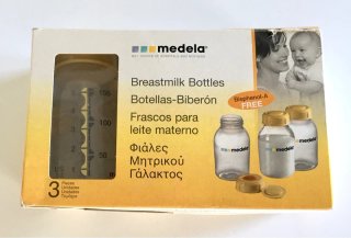 Sacaleches Medela Manual + Biberones + Bolsas
