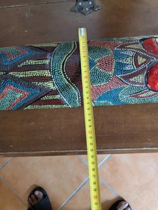 Grande maschera etnica decorata