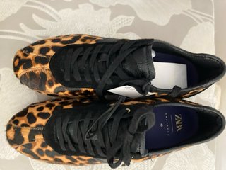 Zapatillas Zara Pelo Animal Print Talla 40