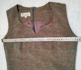 Conjunto vintage irisado marrón y verde azulado