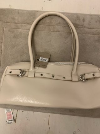 Bolso de mano beige mujer , vintage