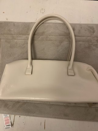 Bolso de mano beige mujer , vintage