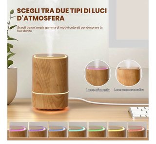 Diffusore Aromi Grundig Effetto Legno 300ml
