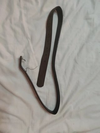 Regalo cinturón de cuero marrón sin hebilla