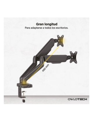 Soporte Owlotech para 2 monitores
