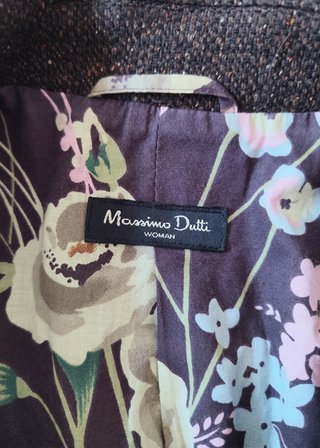 Chaqueta, blazer marrón de Massimo Dutti, S
