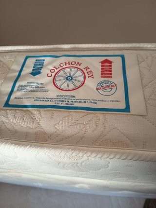 Pack Cama 90cm: Cabecero Madera + Somier + Colchón