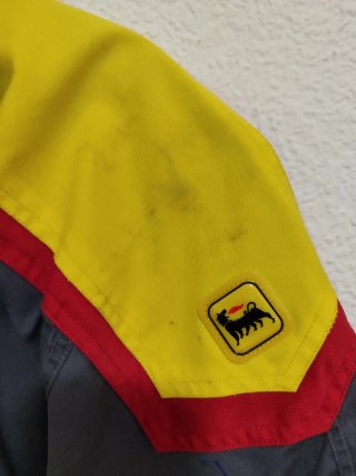 Chaqueta Agip Gris y Amarilla Vintage Y2K
