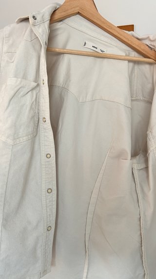 Sobrecamisa Mango cruda de pana fina talla XL