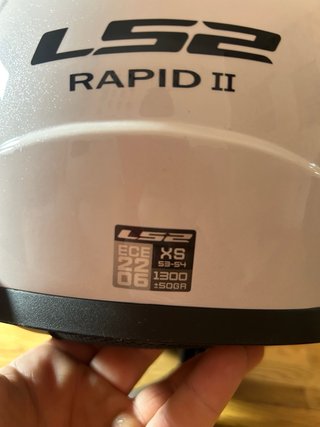 Casco LS2 Talla XS Blanco