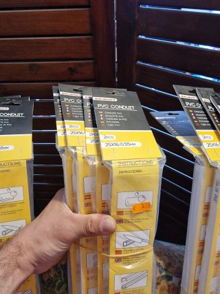 Lote Canaletas Adhesivas PVC (Nuevas)