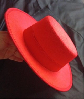 Sombrero Cordobés Rojo Talla 50 fieltro