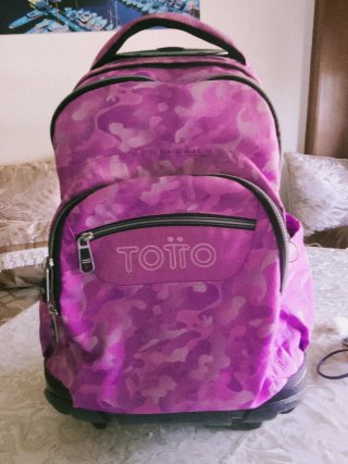 Mochila Totto Morada Camuflaje