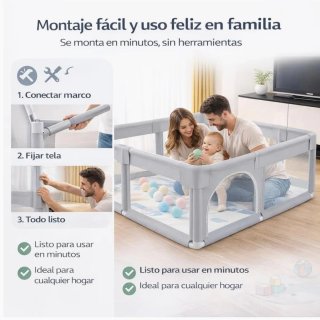 Parque infantil bebé 120x120cm