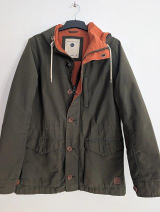 Parka Springfield Talla S Hombre Verde Naranja
