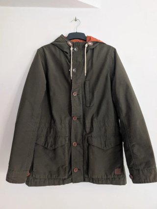 Parka Springfield Talla S Hombre Verde Naranja