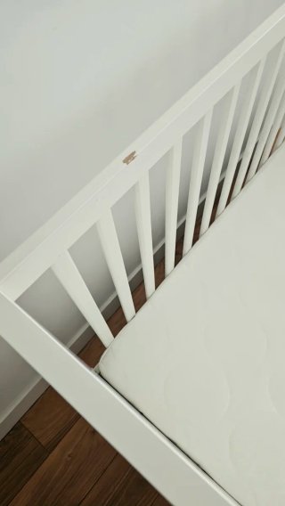 Cuna STUVA blanca con cajones + colchón +funda