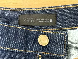Shorts Vaqueros Zara Mujer Azul Oscuro