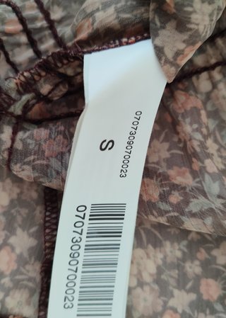 Top, blusa de Bershka de flores marrón, S