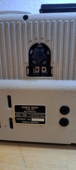 Proyector Cine Eumig P8 8mm Antiguo
