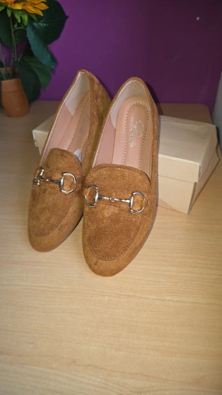 Mocasines Marrones Talla 38