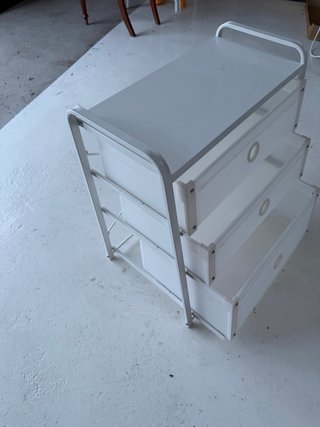 Cajonera IKEA Blanca Metal y Plástico