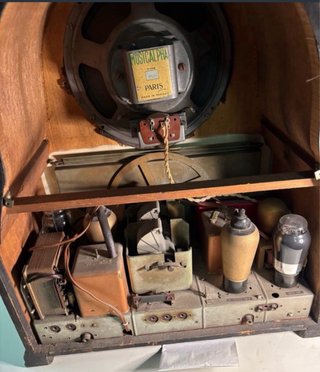 Radio antigua válvulas Siemens 46 WL