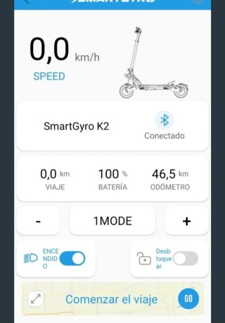 Patinete eléctrico SmartGyro K2 verde
