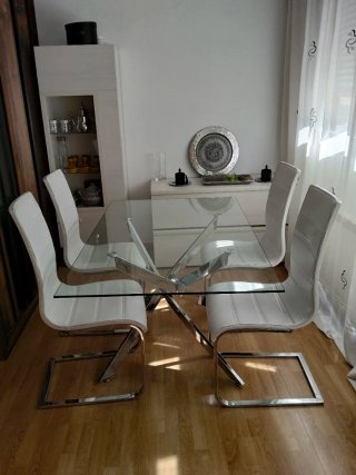 Mueble salón + mesa centro + mesa comedor + sillas