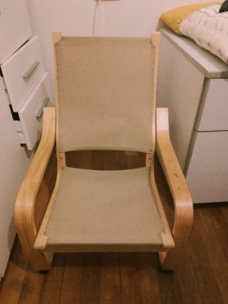 Silla infantil madera y tela