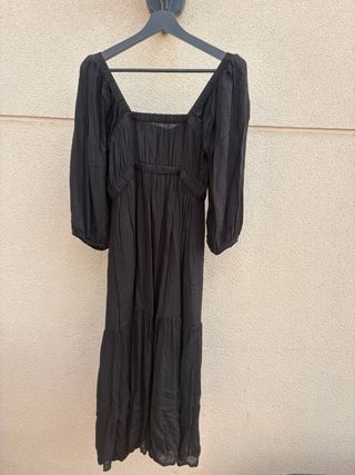 Vestido Oysho Negro Manga Larga