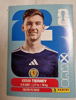 Cromo Panini Kieran Tierney Celtic FC (SCO)