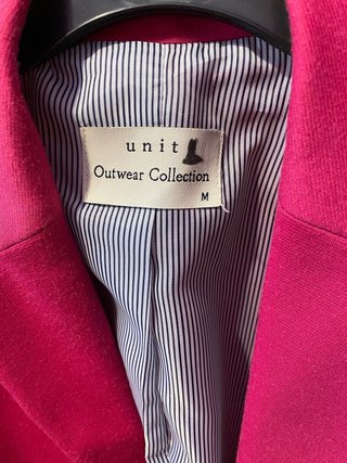Chaqueta americana Unit rosa fucsia talla M