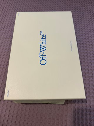 Zapatillas Off White Azul y Blanco