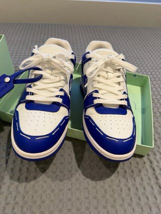 Zapatillas Off White Azul y Blanco