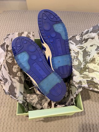 Zapatillas Off White Azul y Blanco