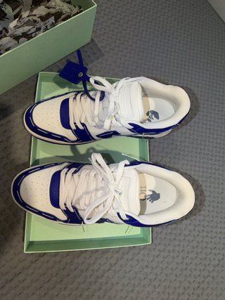 Zapatillas Off White Azul y Blanco