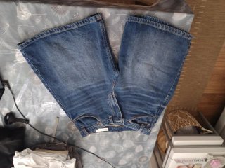 Bermuda denim Bershka cintura cruzada T.34