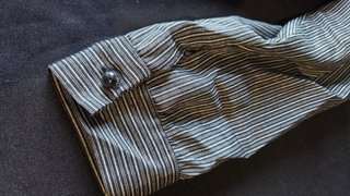 Camisa Fallera Infantil Rayas Gris/Blanco
