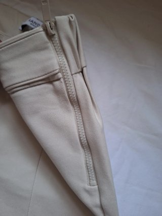 Pantalones Mango Talla 34 Beige