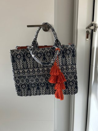 Bolso Parfois azul y naranja