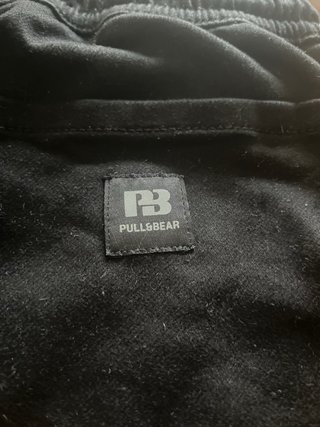 Pantalón largo Pull&Bear negro