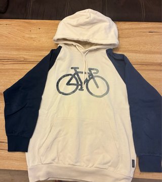 Sudadera con capucha y estampado de bicicleta