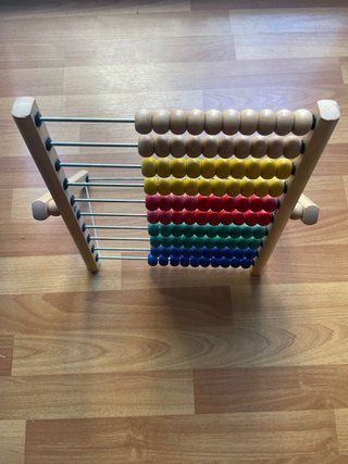 Ábaco de madera educativo