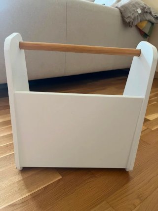 Revistero madera Umbra blanco